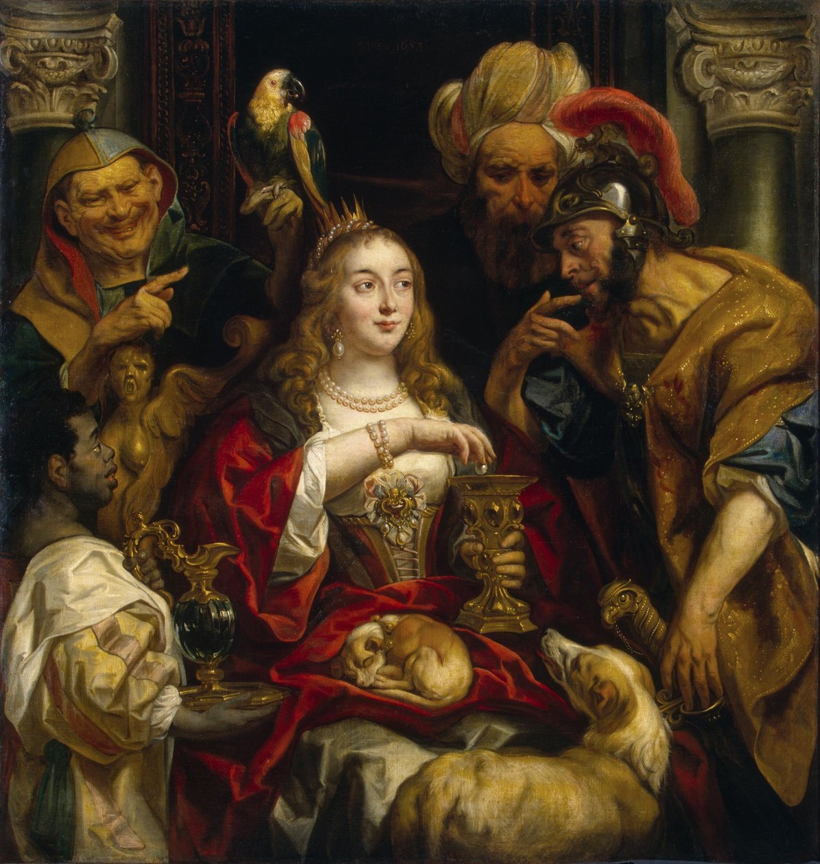 Kleopatřina hostina od Jacob Jordaens