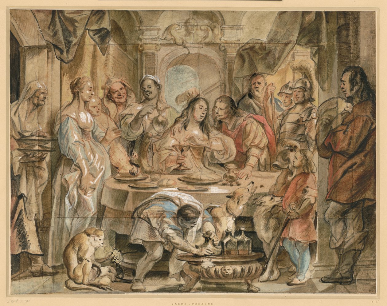 Kleopatřina hostina od Jacob Jordaens