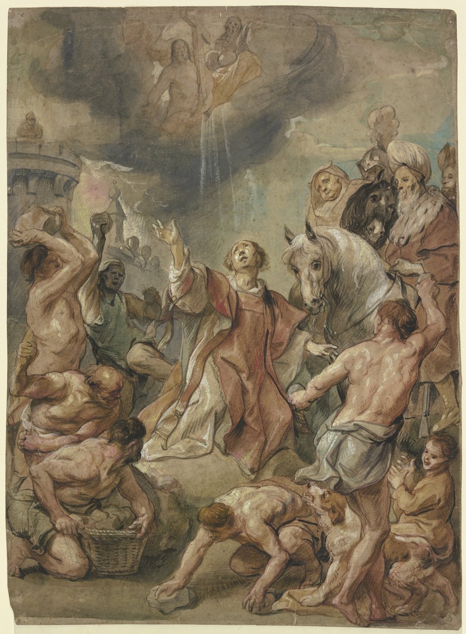Mučednictví svatého Štěpána od Jacob Jordaens