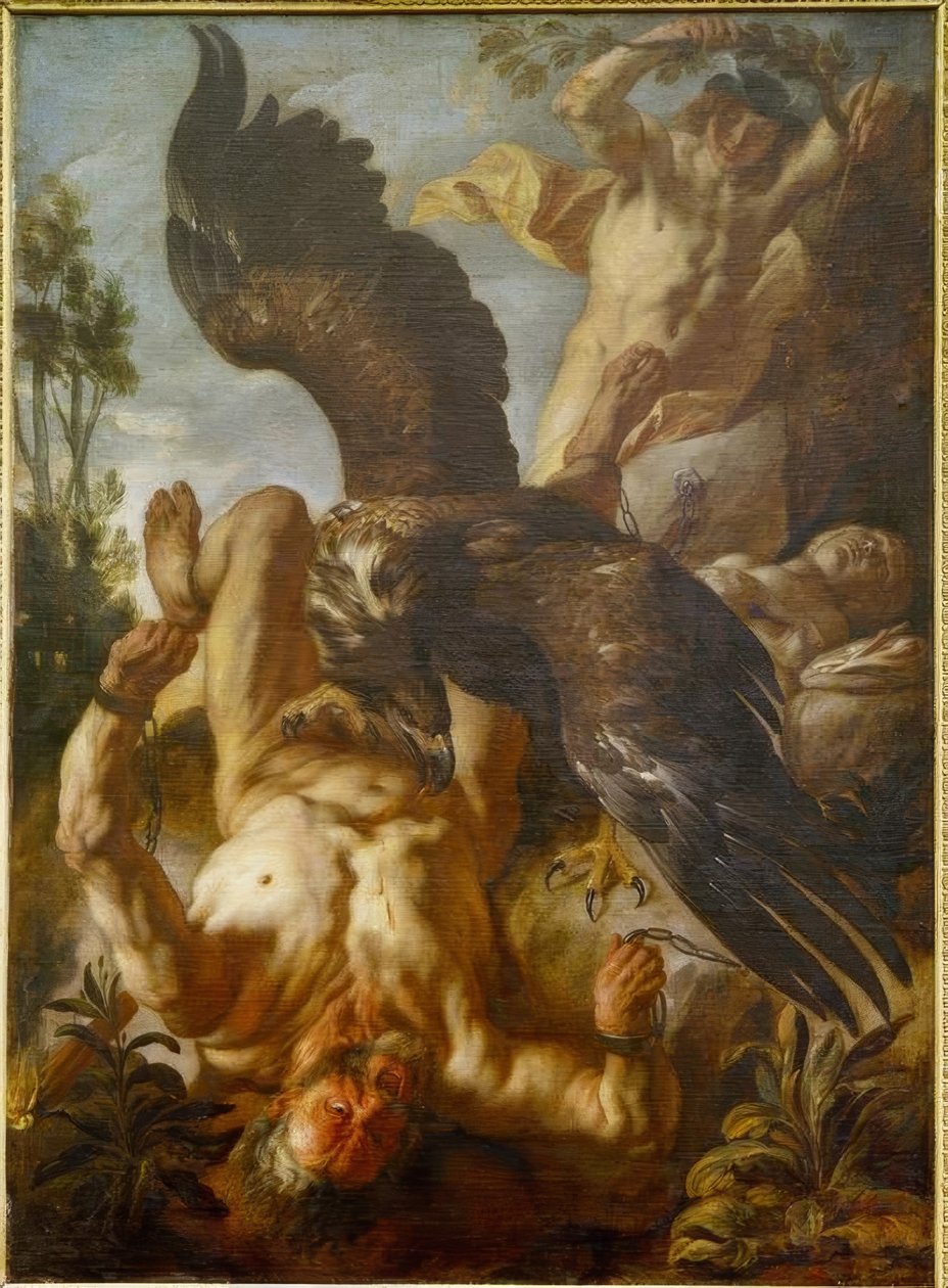 Prométheus svázaný od Jacob Jordaens