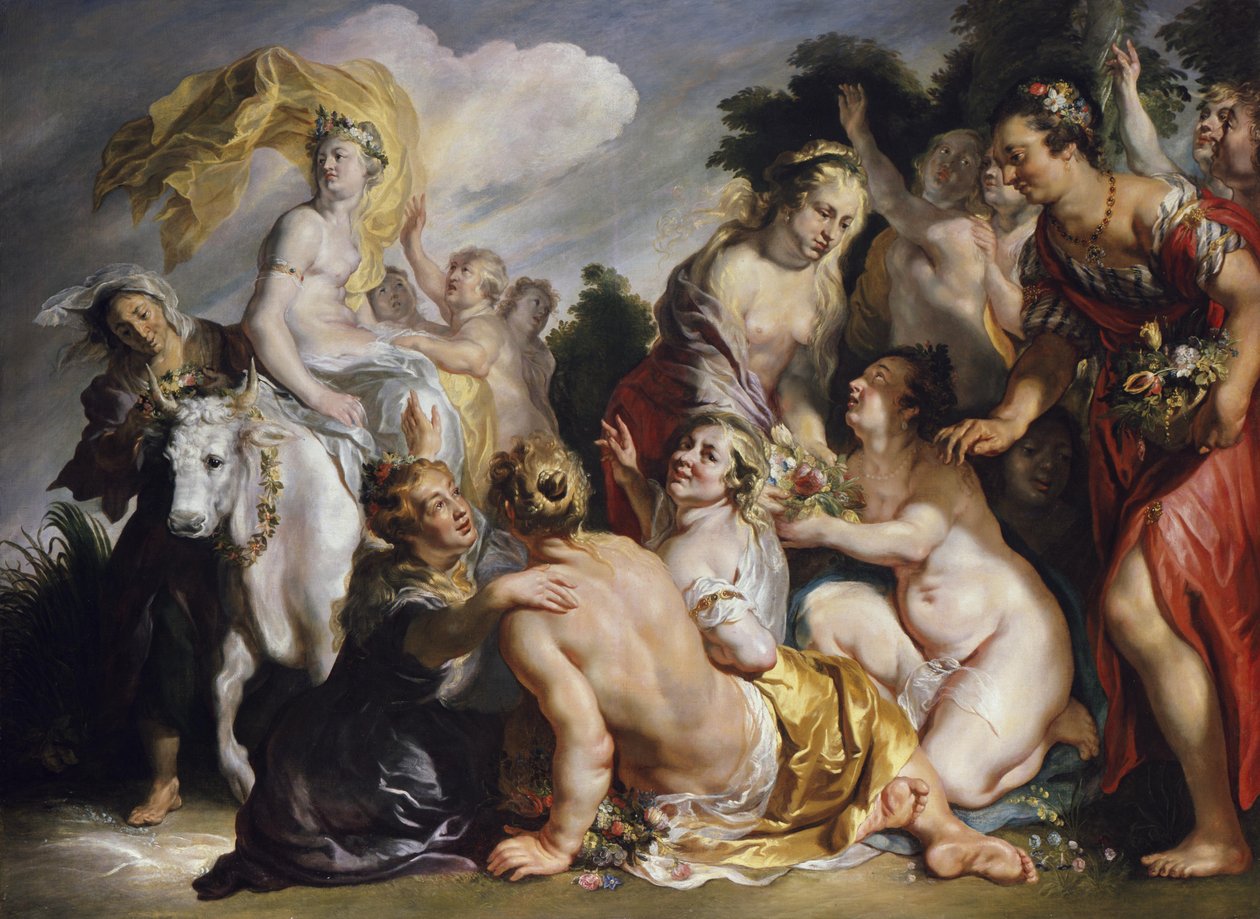Únos Európy od Jacob Jordaens