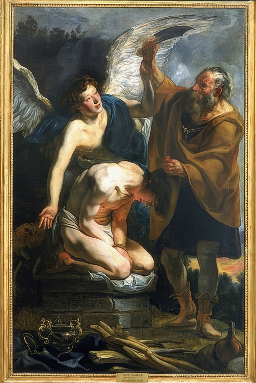 Oběť Izáka. 17. století od Jacob Jordaens