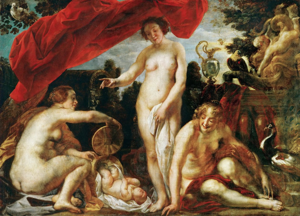 Dcery Kekropů nacházejí malého Erichthonia od Jacob Jordaens