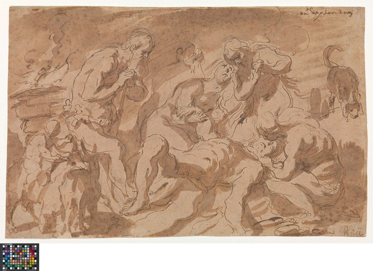 Německy: Die Beweinung Abels
nizozemsky: De bewening van Abel od Jacob Jordaens