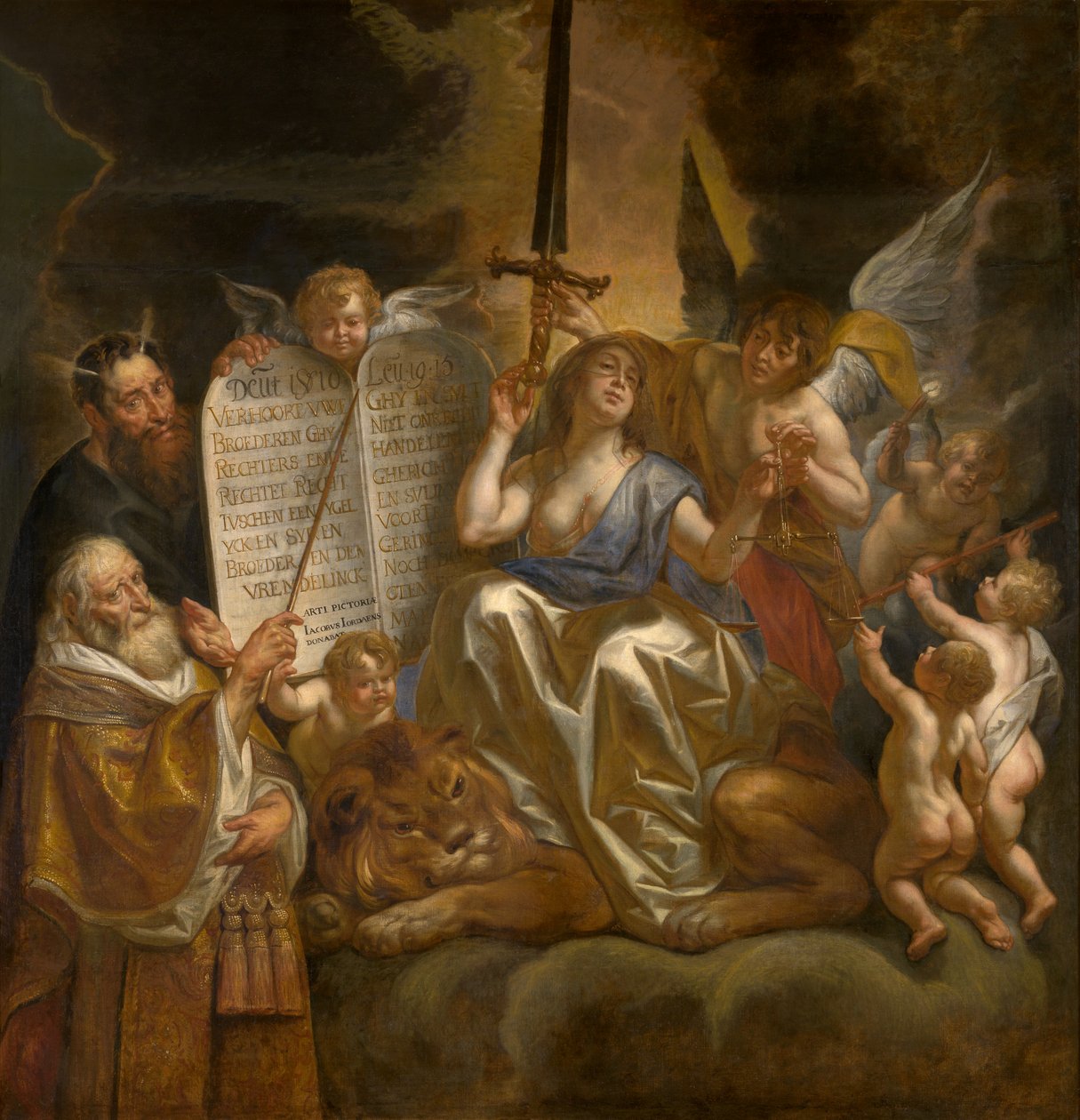 Lidské právo založené na božské spravedlnosti od Jacob Jordaens