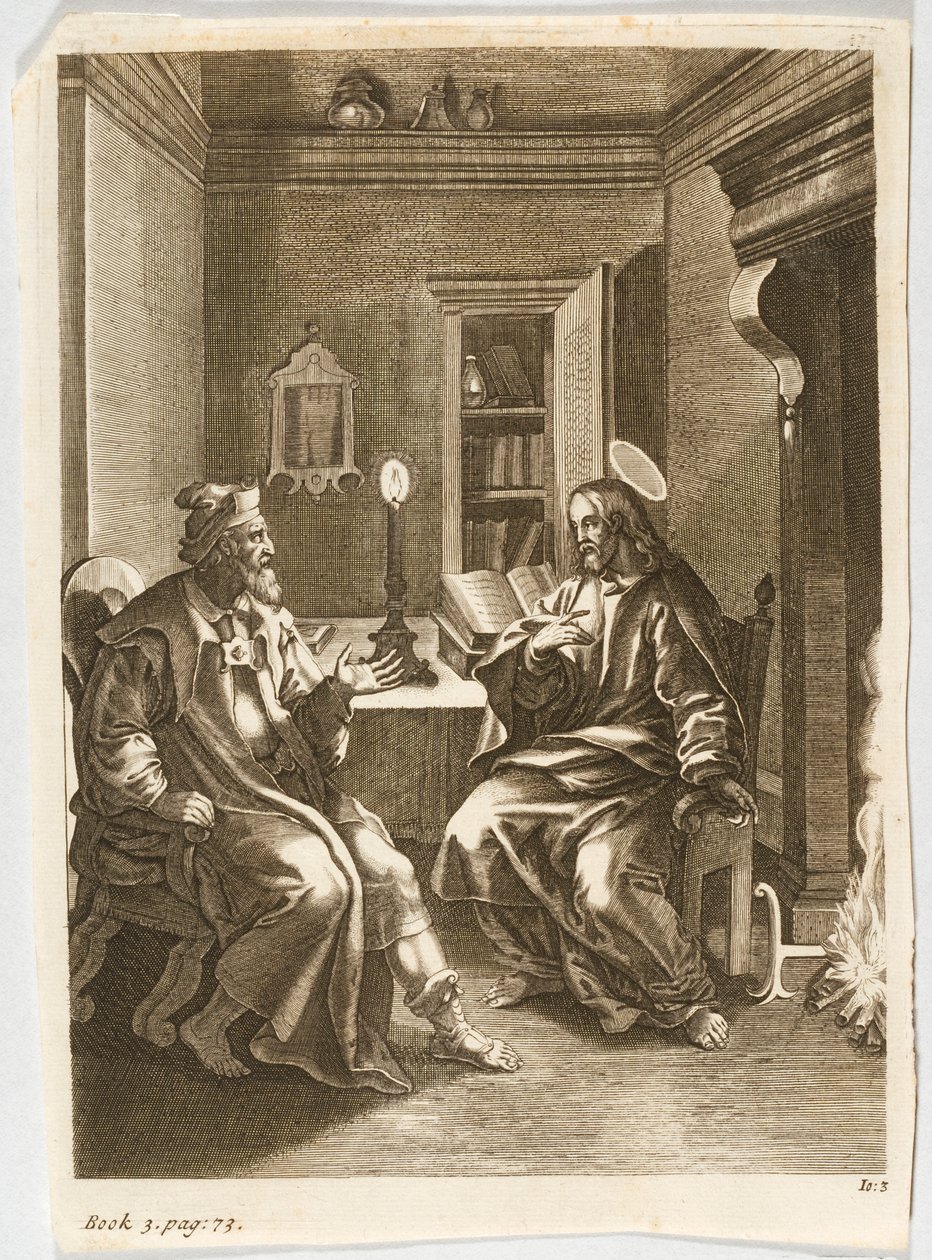 Ježíš učí Nikodéma od Jacob Jordaens