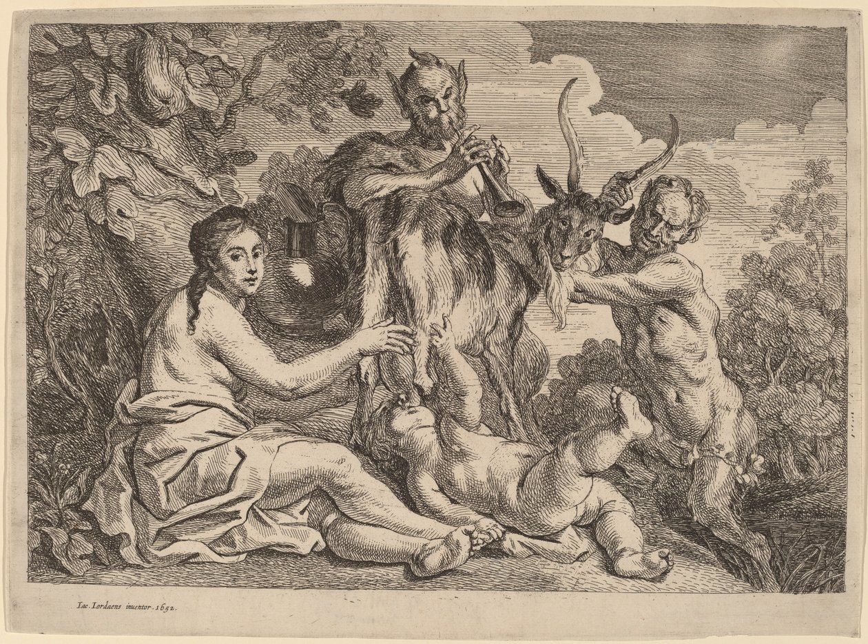 Jupiter živený kozou Amaltheou od Jacob Jordaens