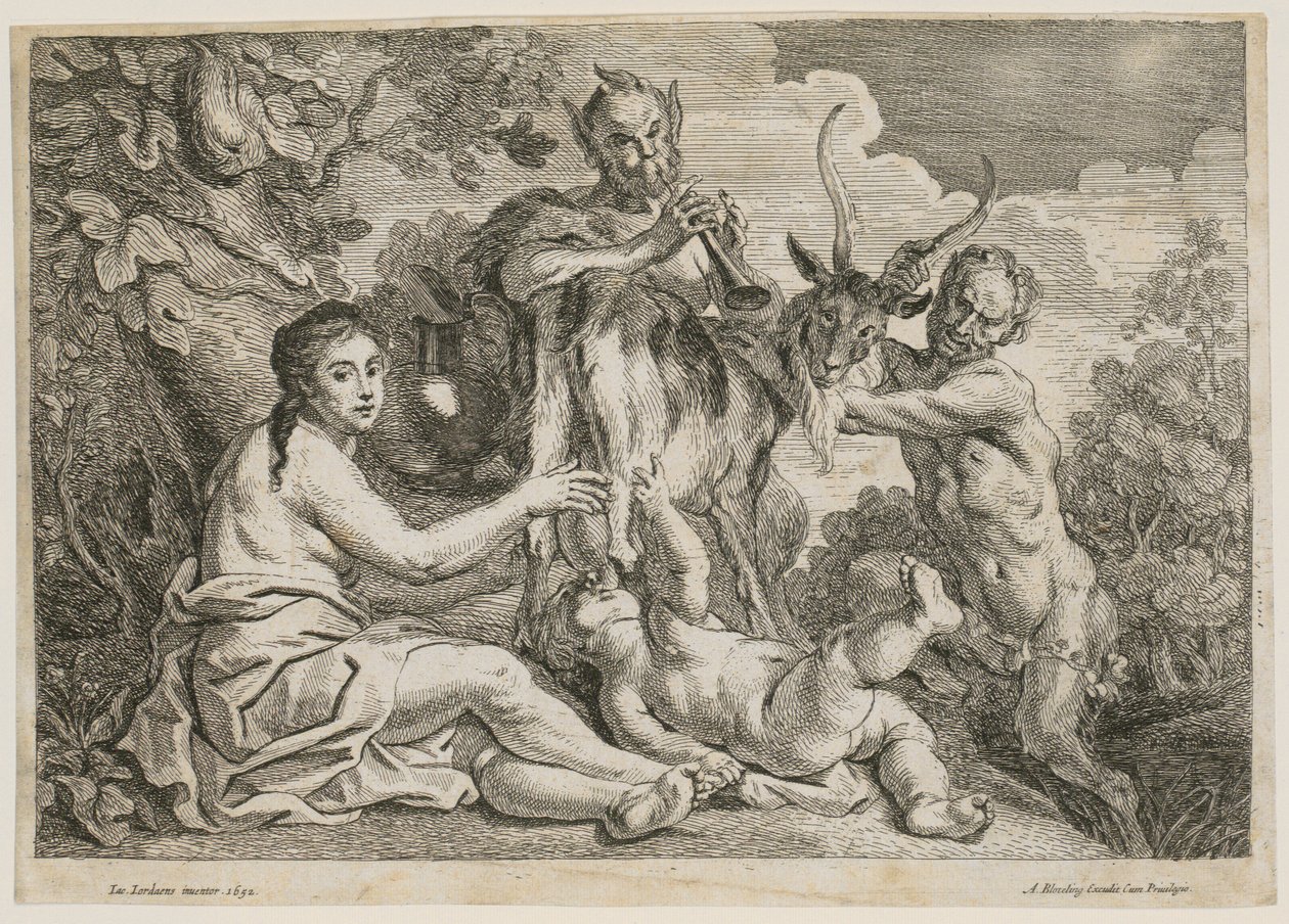 Jupiter živený kozou Amaltheou od Jacob Jordaens