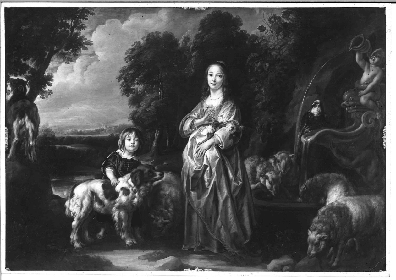 Krajina se stafážními postavami od Jacob Jordaens