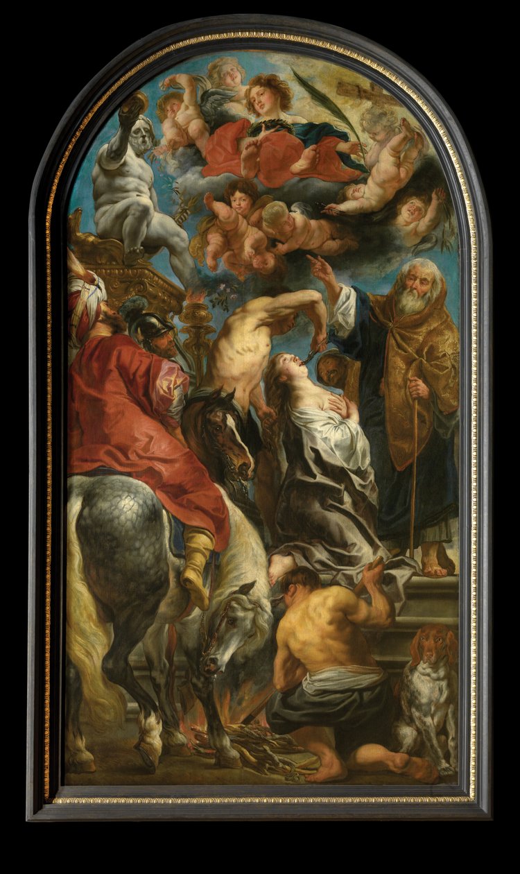 Umučení svaté Apollonie (olej na plátně) od Jacob Jordaens