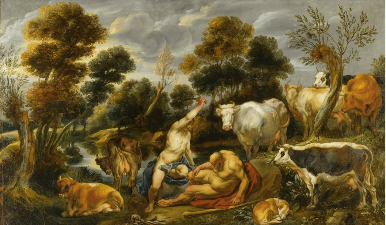 Merkur stíná hlavu Argovi (Ovidius, Met.I, 568-721) od Jacob Jordaens
