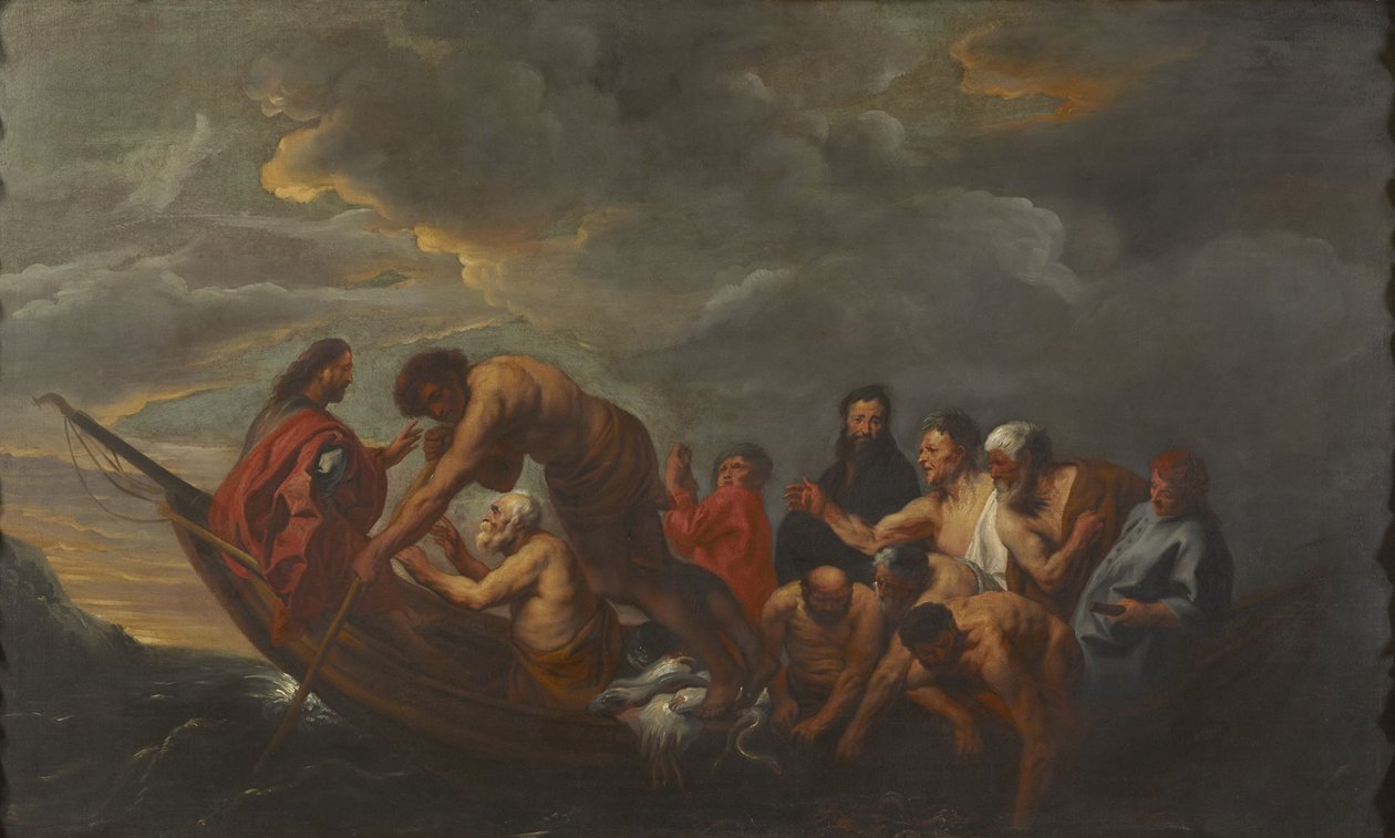 Zázračný rybolov od Jacob Jordaens