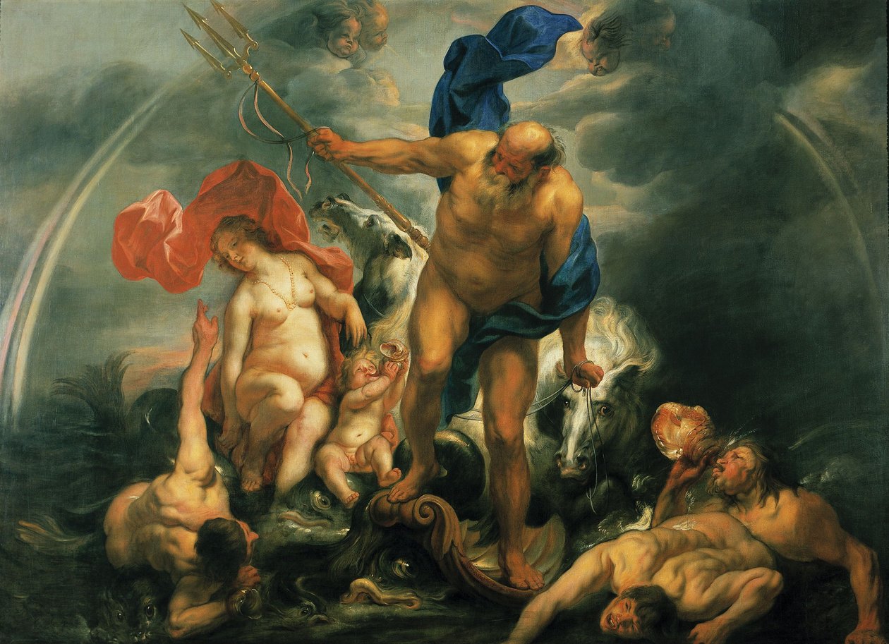 Neptun a Amfitrit v bouři od Jacob Jordaens