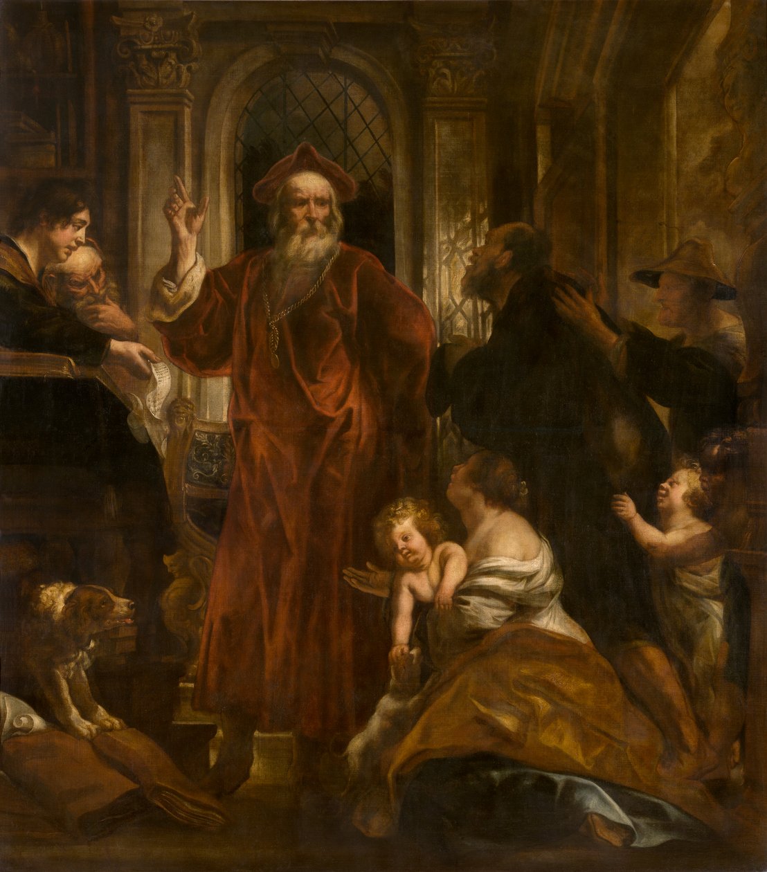 Svatý Ivo Bretaňský (olej) od Jacob Jordaens
