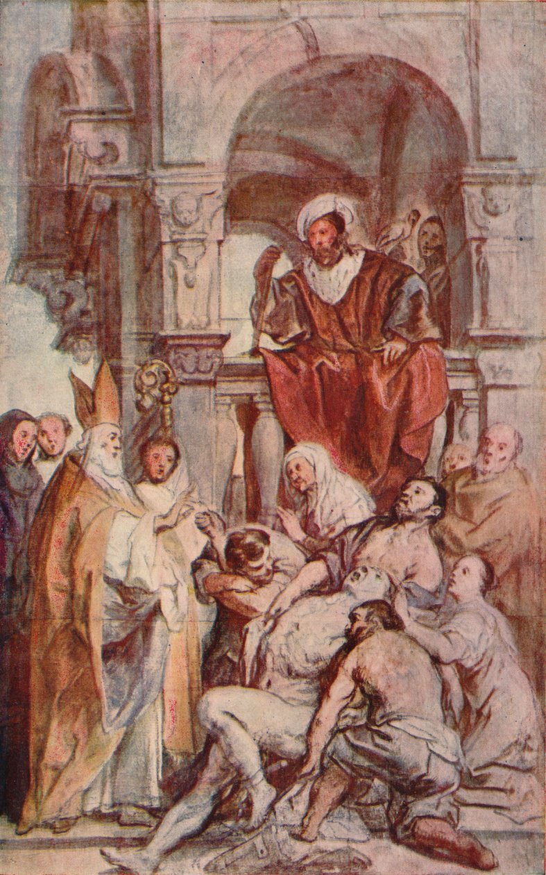 Svatý Martin uzdravuje posedlého muže, c 17. století, 1903 od Jacob Jordaens