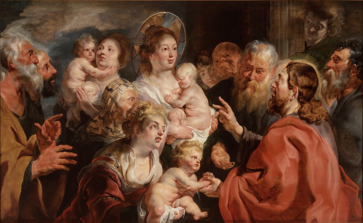 Nechte děti přijít ke mně od Jacob Jordaens