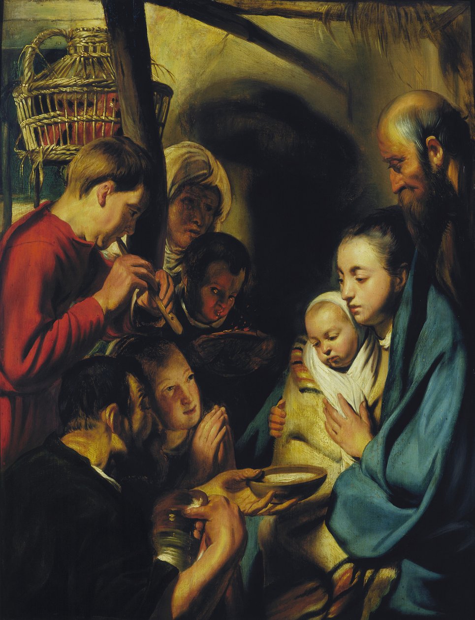 Klanění pastýřů. od Jacob Jordaens
