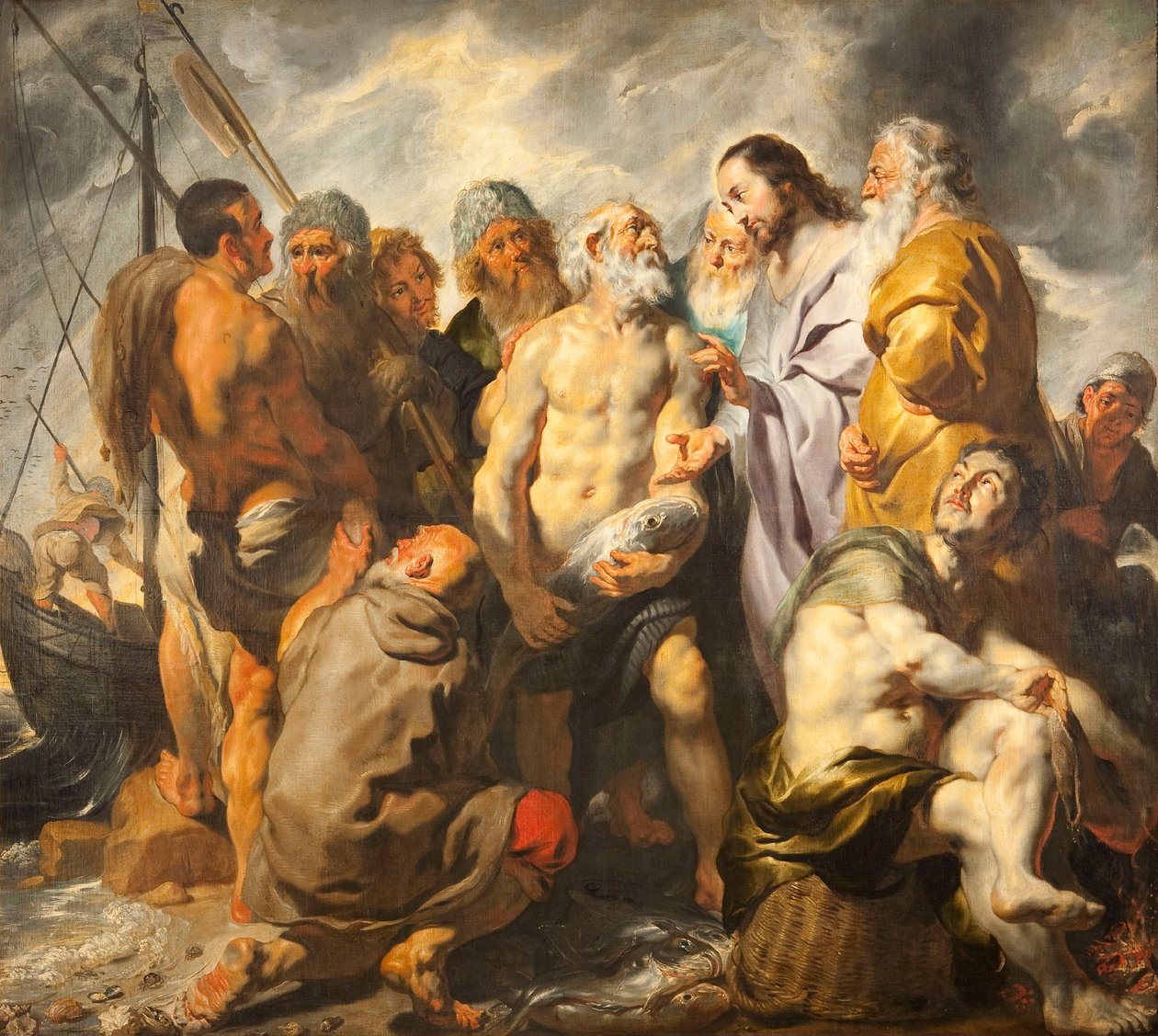 Jmenování Petra vrchním pastýřem Církve, c. 1616-1617. od Jacob Jordaens