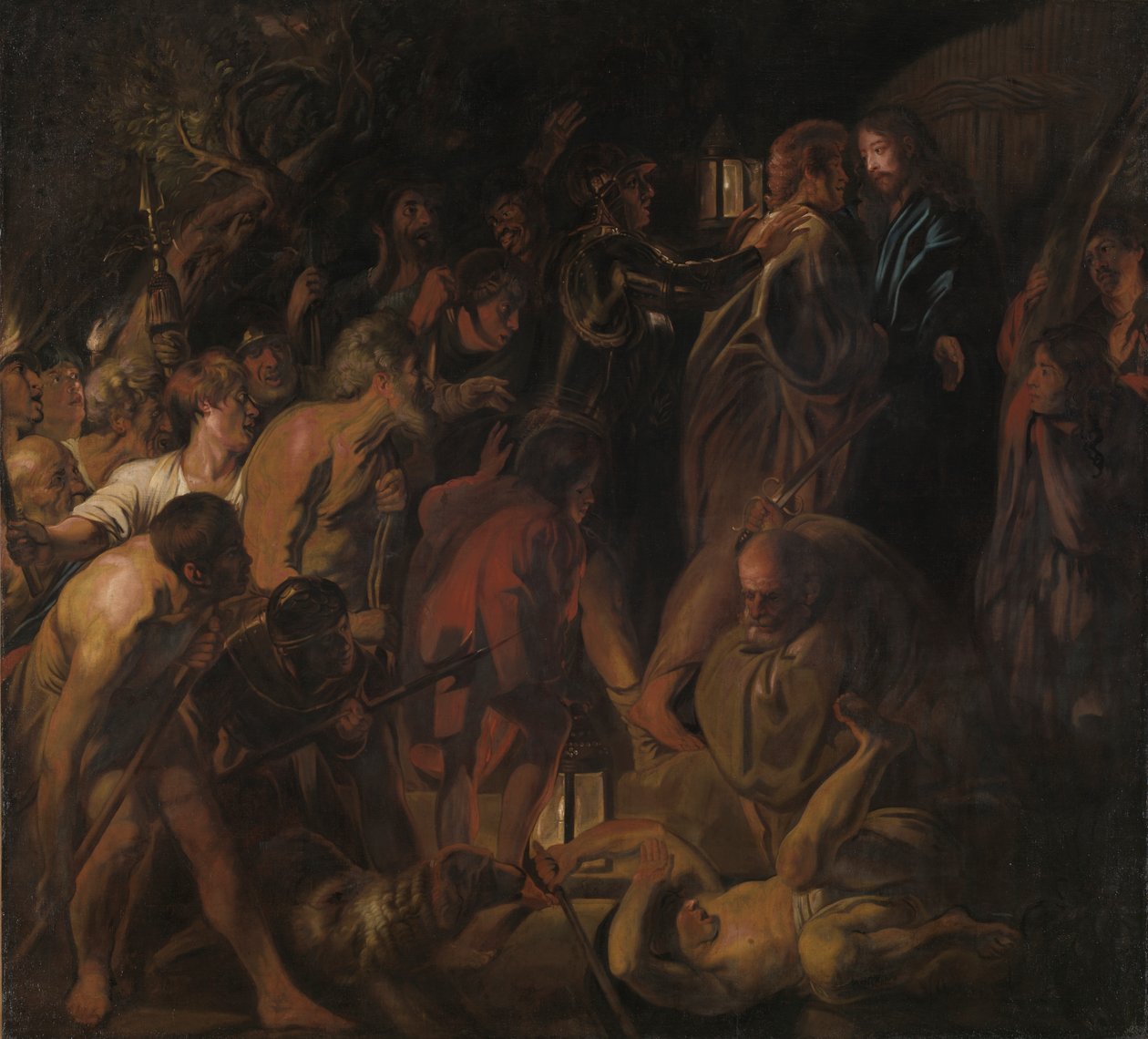 Zrada Krista, konec 50. let 16. století (olej na plátně) od Jacob Jordaens