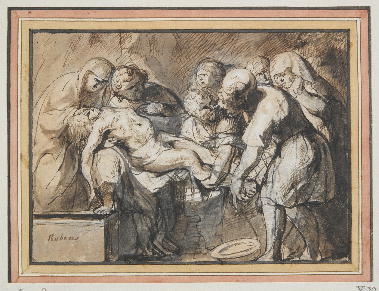 Pohřeb od Jacob Jordaens