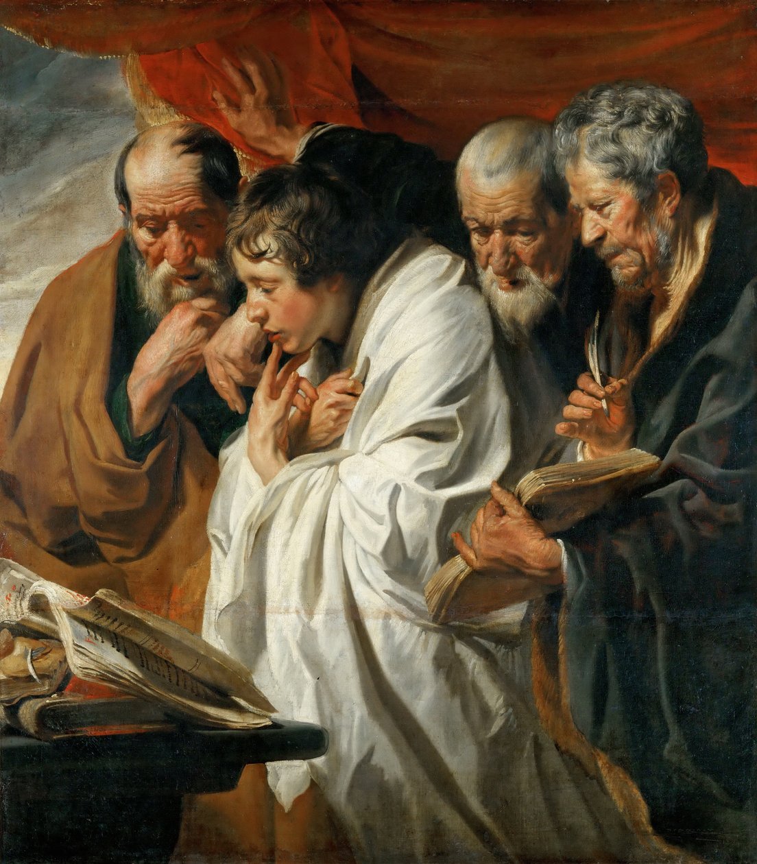 Čtyři evangelisté od Jacob Jordaens