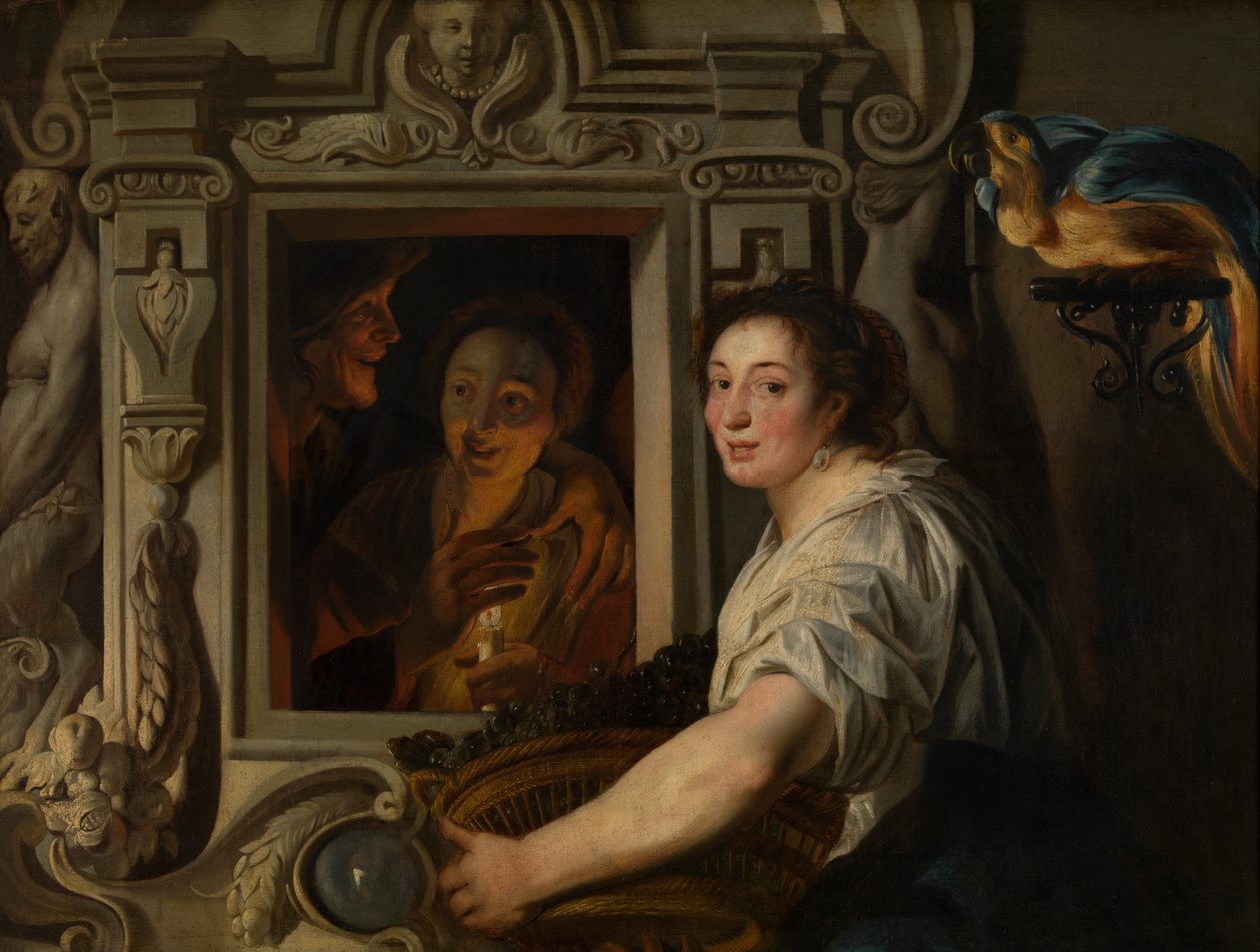 Prodavač ovoce (olej) od Jacob Jordaens