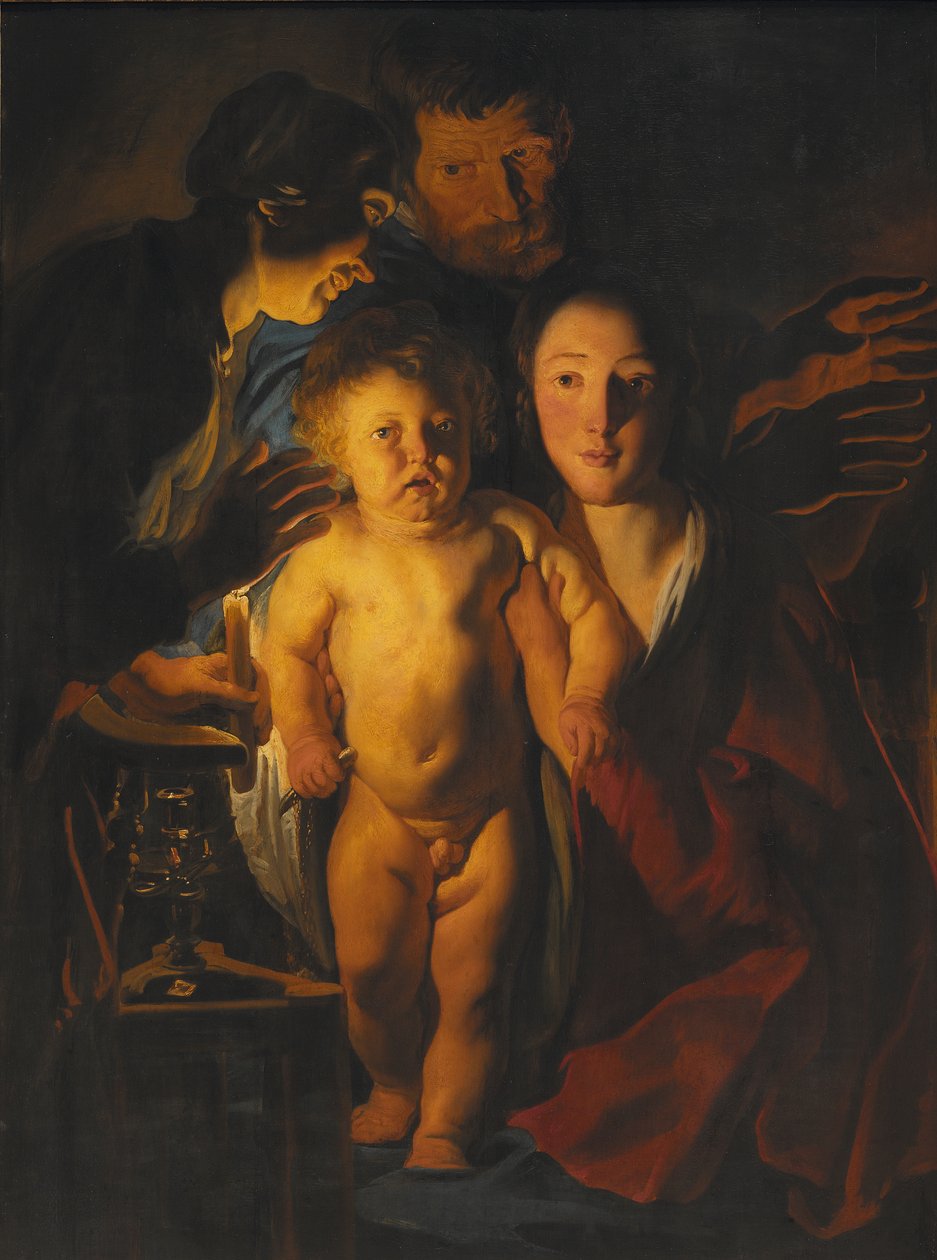 Svatá rodina, kolem 1621-2 od Jacob Jordaens