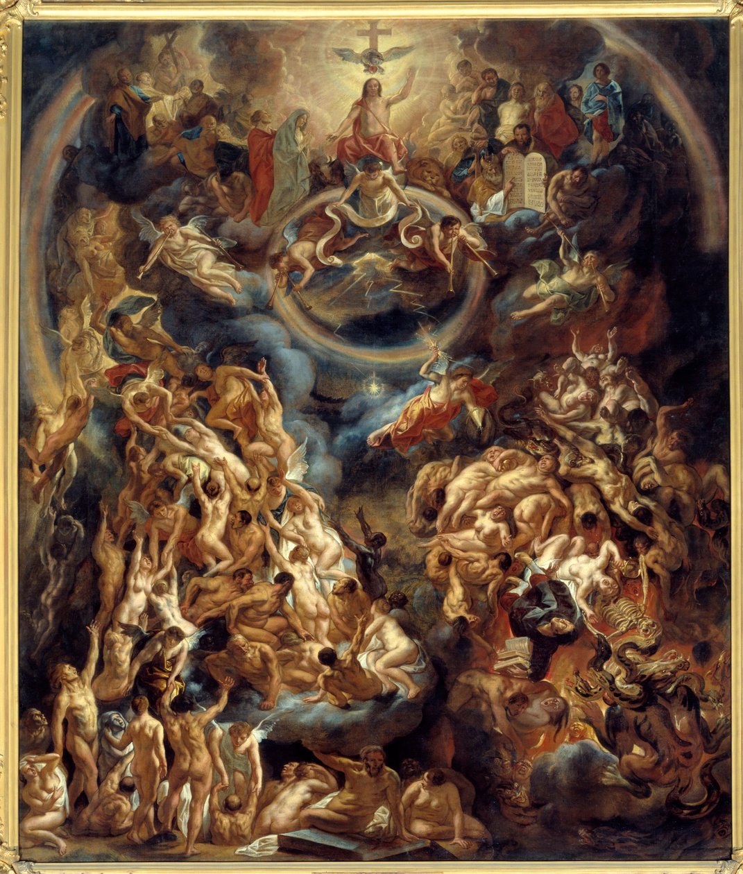 Obraz Poslední soud od Jacoba Jordaense (1593-1678) 1653 Ne. 3,91 x 3 m od Jacob Jordaens