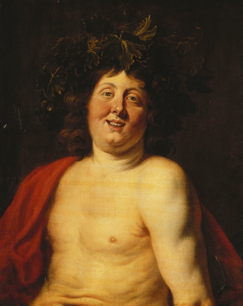 Mladý Bacchus, od Jacob Jordaens