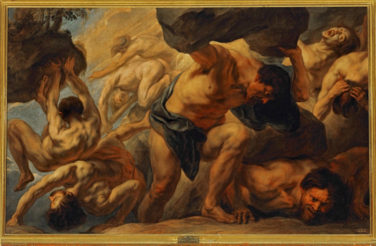 Porážka Titánů ... (malba na plátně) od Jacob Jordaens
