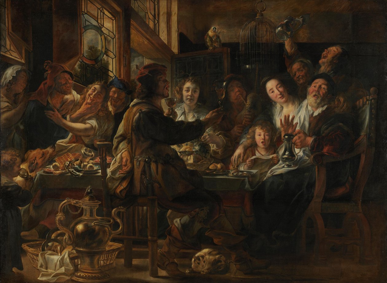 Jak zpívají staří, tak cvrlikají mladí od Jacob Jordaens