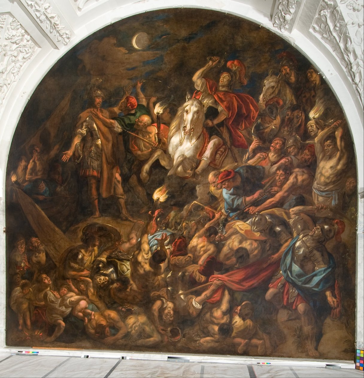 Římský tábor pod nočním útokem od Jacob Jordaens the elder
