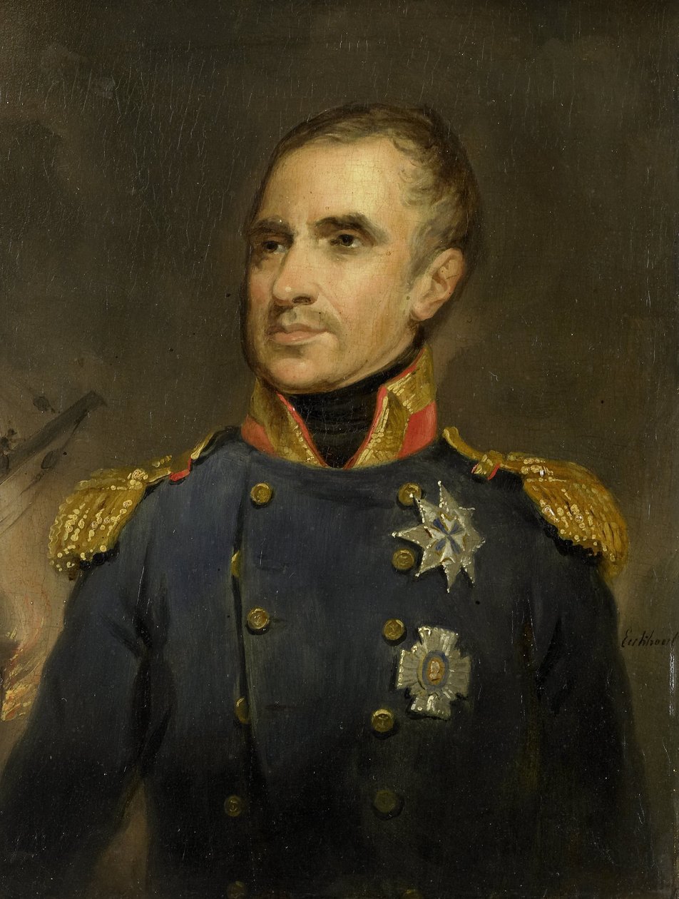 Jonkheer Theodorus Frederik van Capellen (1762-1824), viceadmirál a velící důstojník holandské eskadry u Alžíru, 1816 od Jacob Joseph Eeckhout