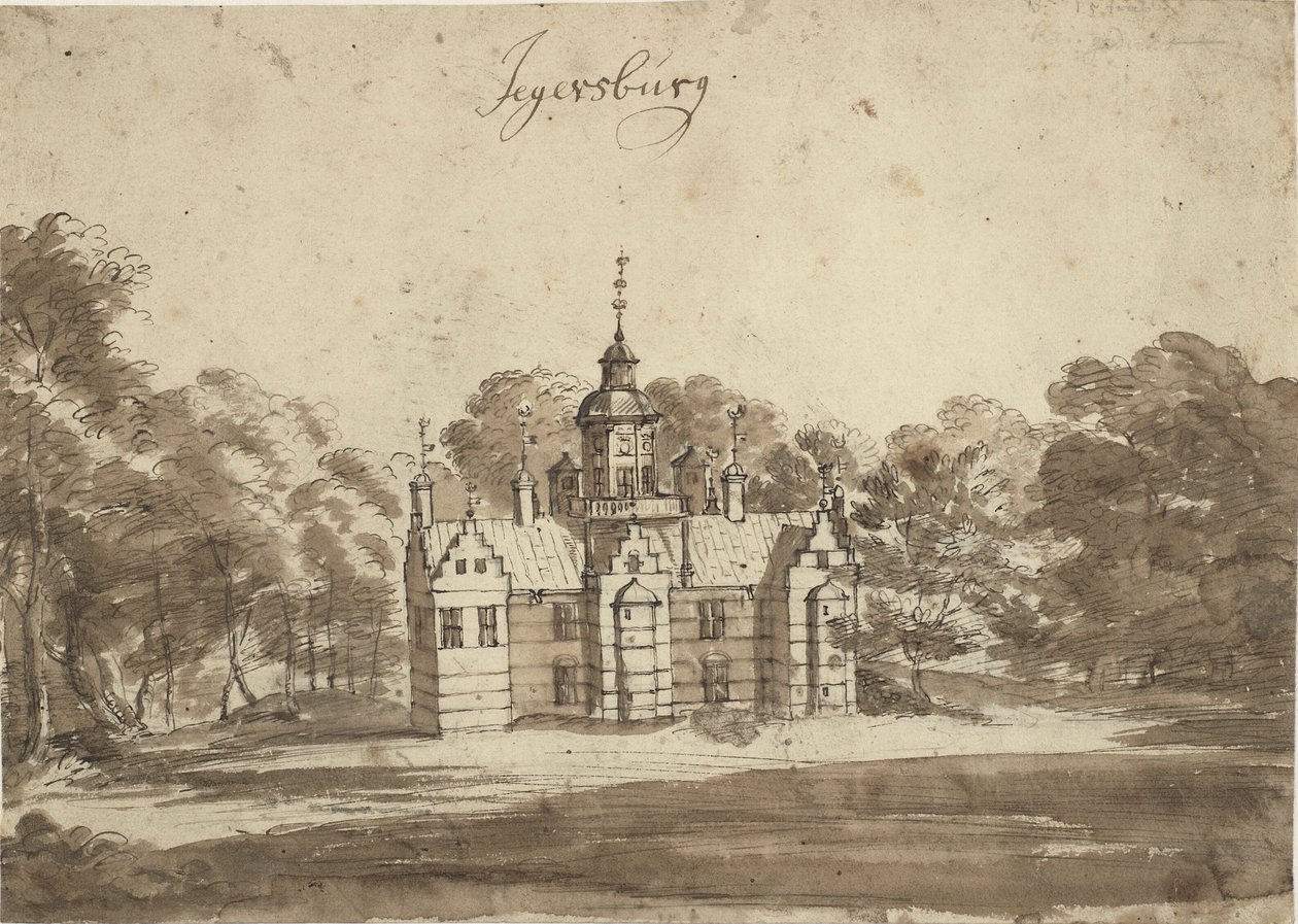 Sauna ve Frederiksborgu od Jacob Koninck II