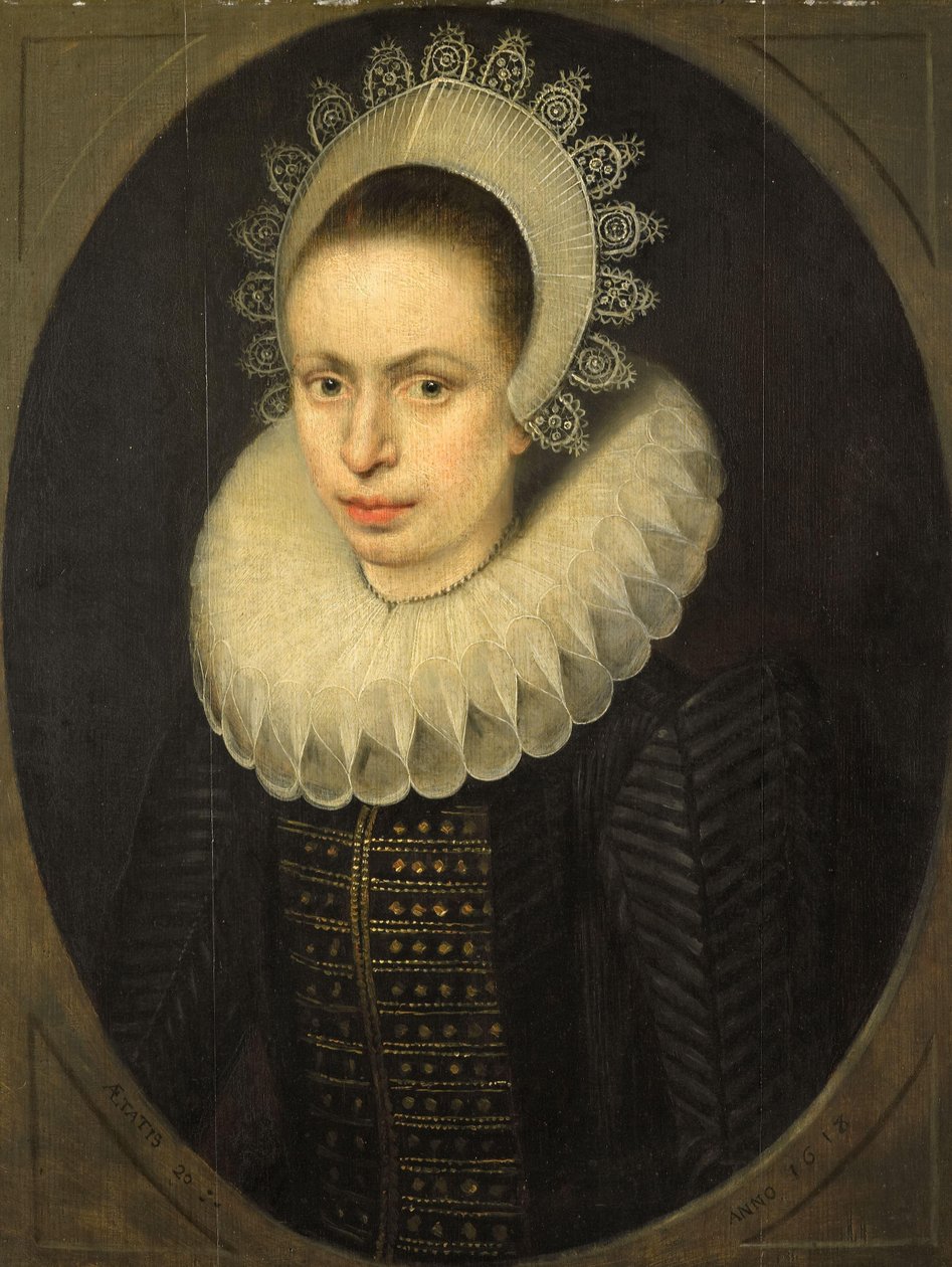 Portrét Antoinetty Walleran (1598-?) od Jacob Lambrechtsz Loncke