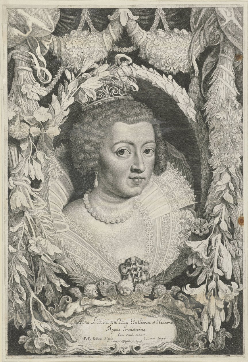 Portrét Anny van Oostenrijk Ferdinand II[us] a III[us] císaři z domu Rakouského (název série) od Jacob Louys
