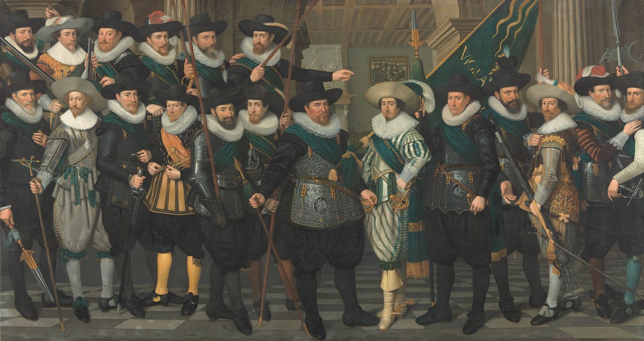 Občanští gardisté ​​roty kapitána Jacoba Pieterszna Hooghkamera a poručíka Pietera Jacobszna van Rijna od Jacob Lyon