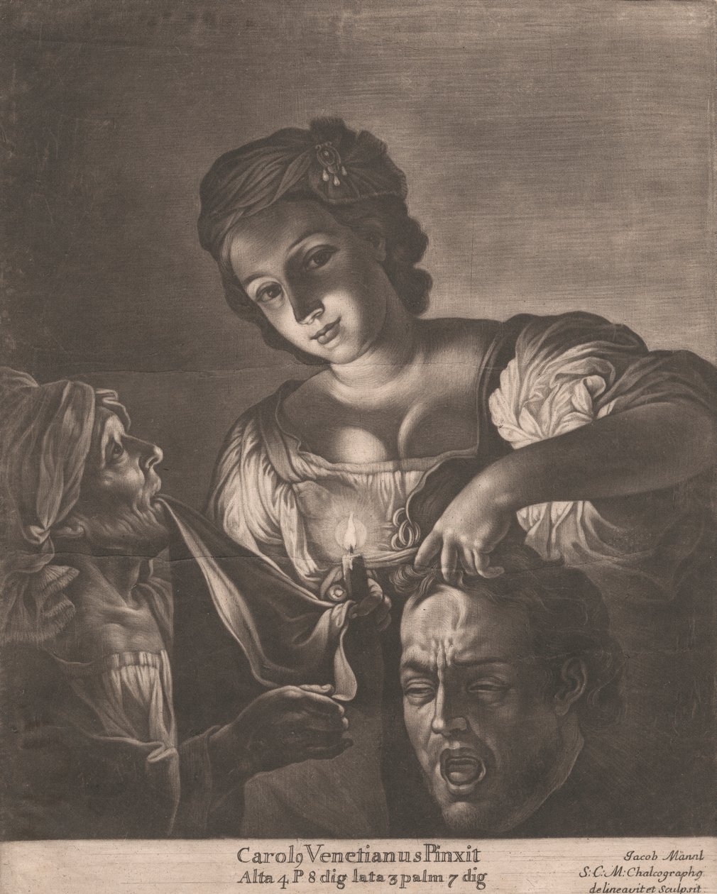 Judith s hlavou Holoferna od Jacob Mannl