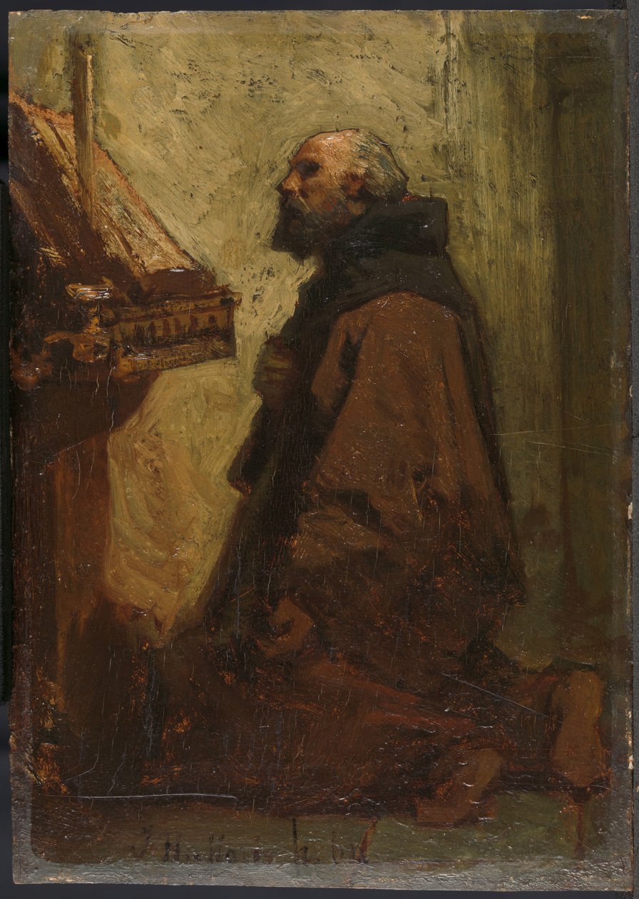 Modlící se mnich (mnich u svých pobožností) od Jacob Maris