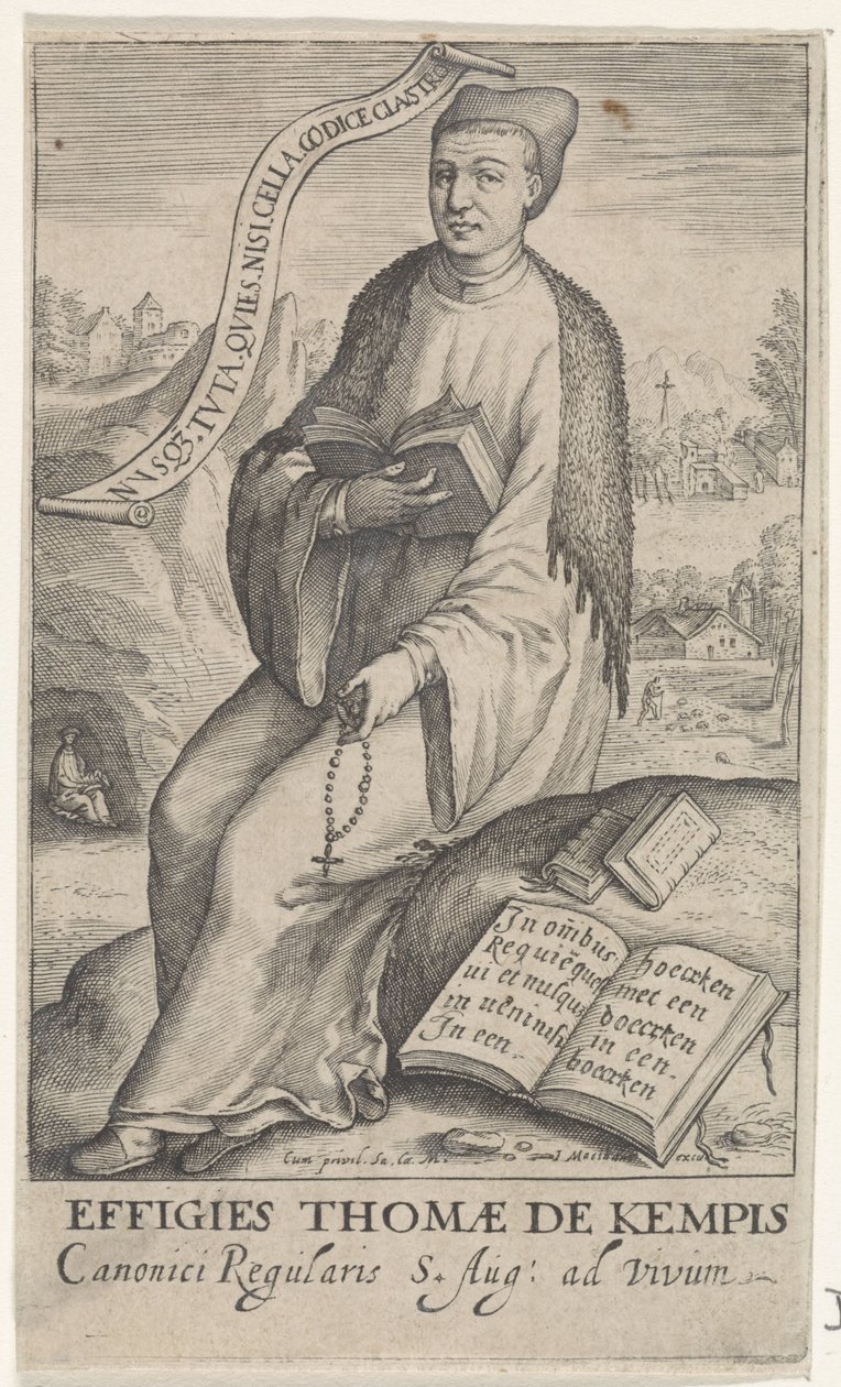 Portret van Thomas v Kempis od Jacob Matham (attributed to)