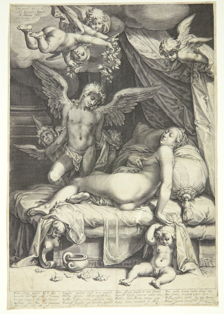 Amor a Psyché od Jacob Matham
