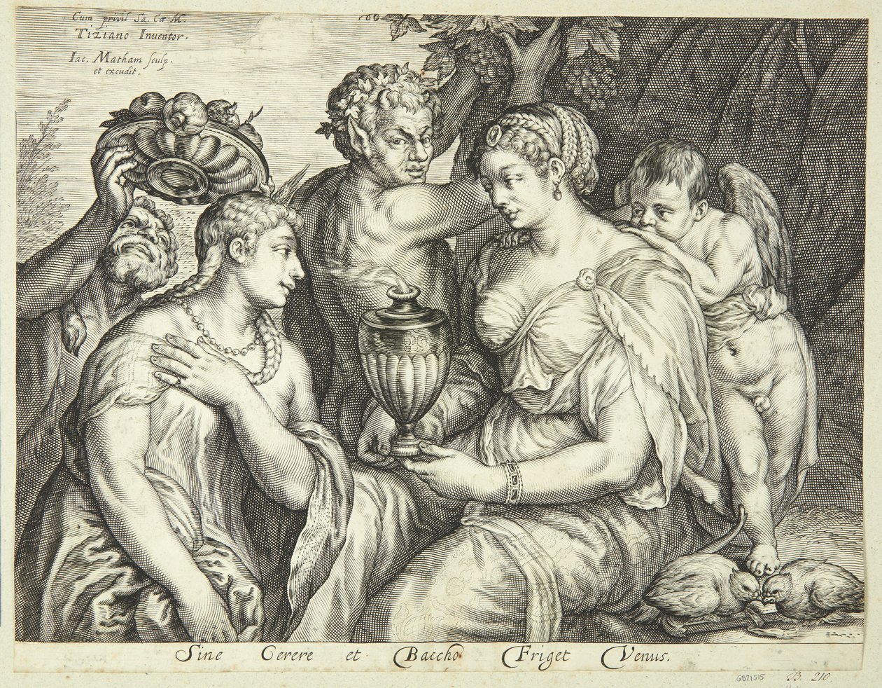 Ceres, Bacchus a Venuše od Jacob Matham
