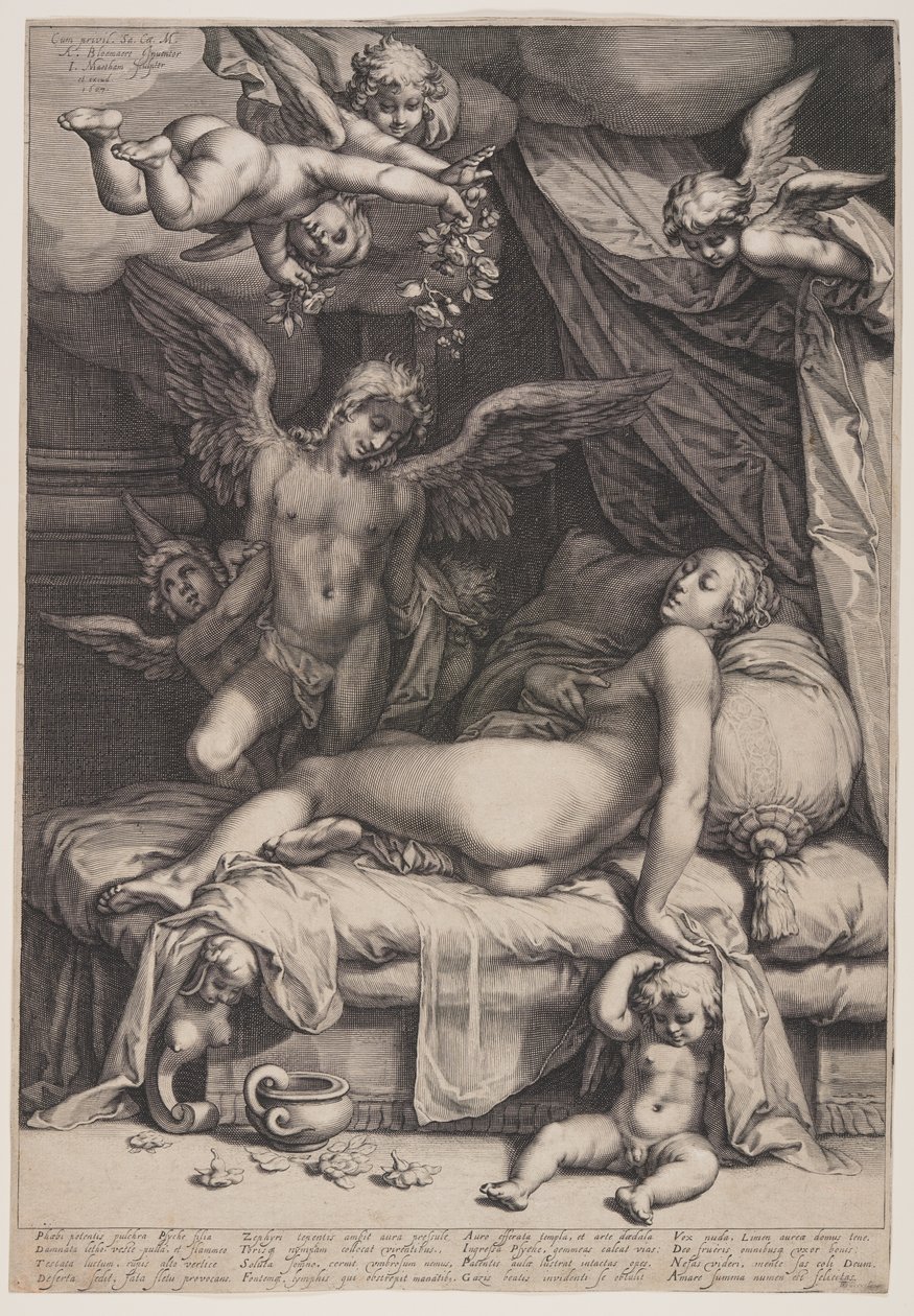 Amor a Psyché od Jacob Matham