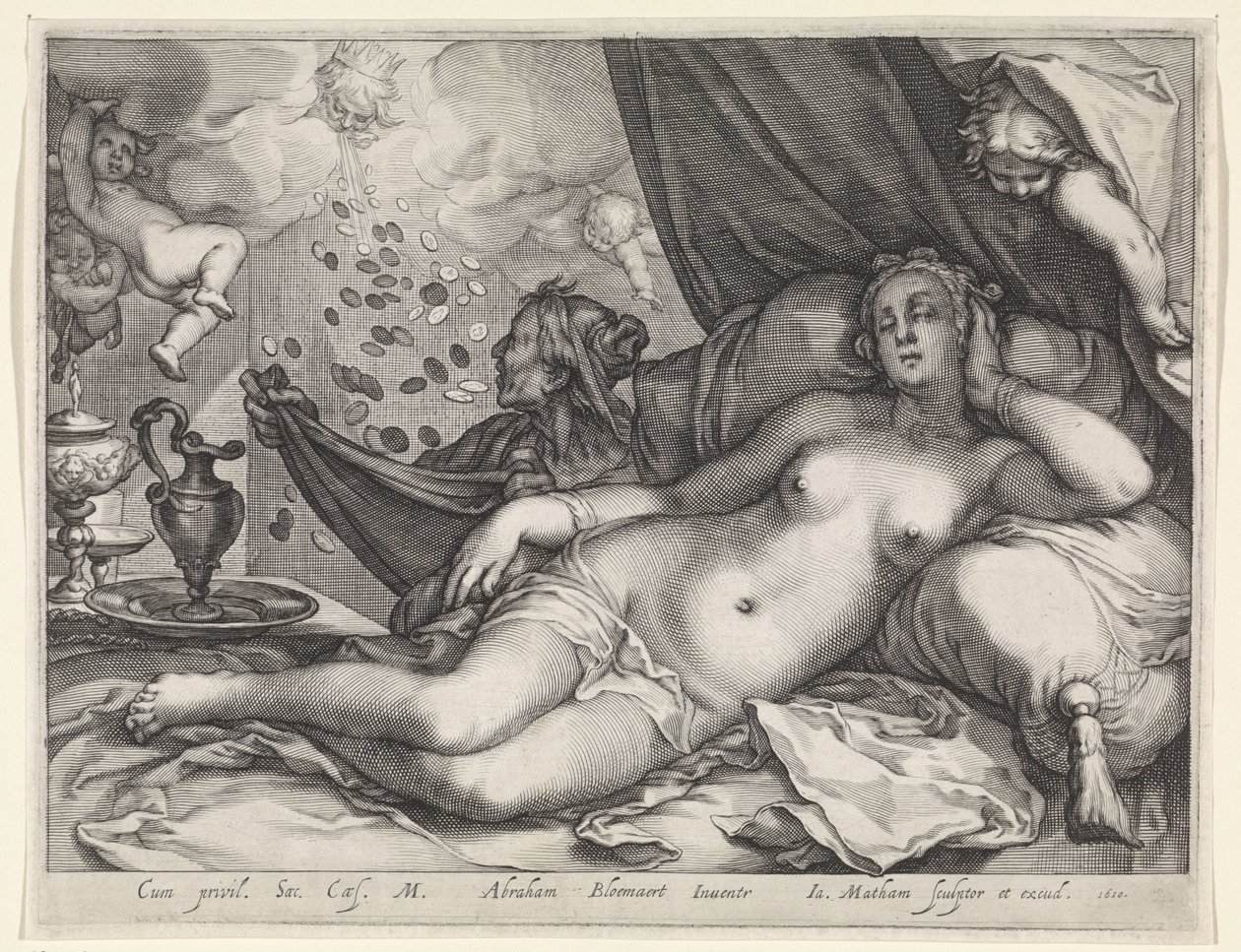 Jupiter a Danaë od Jacob Matham