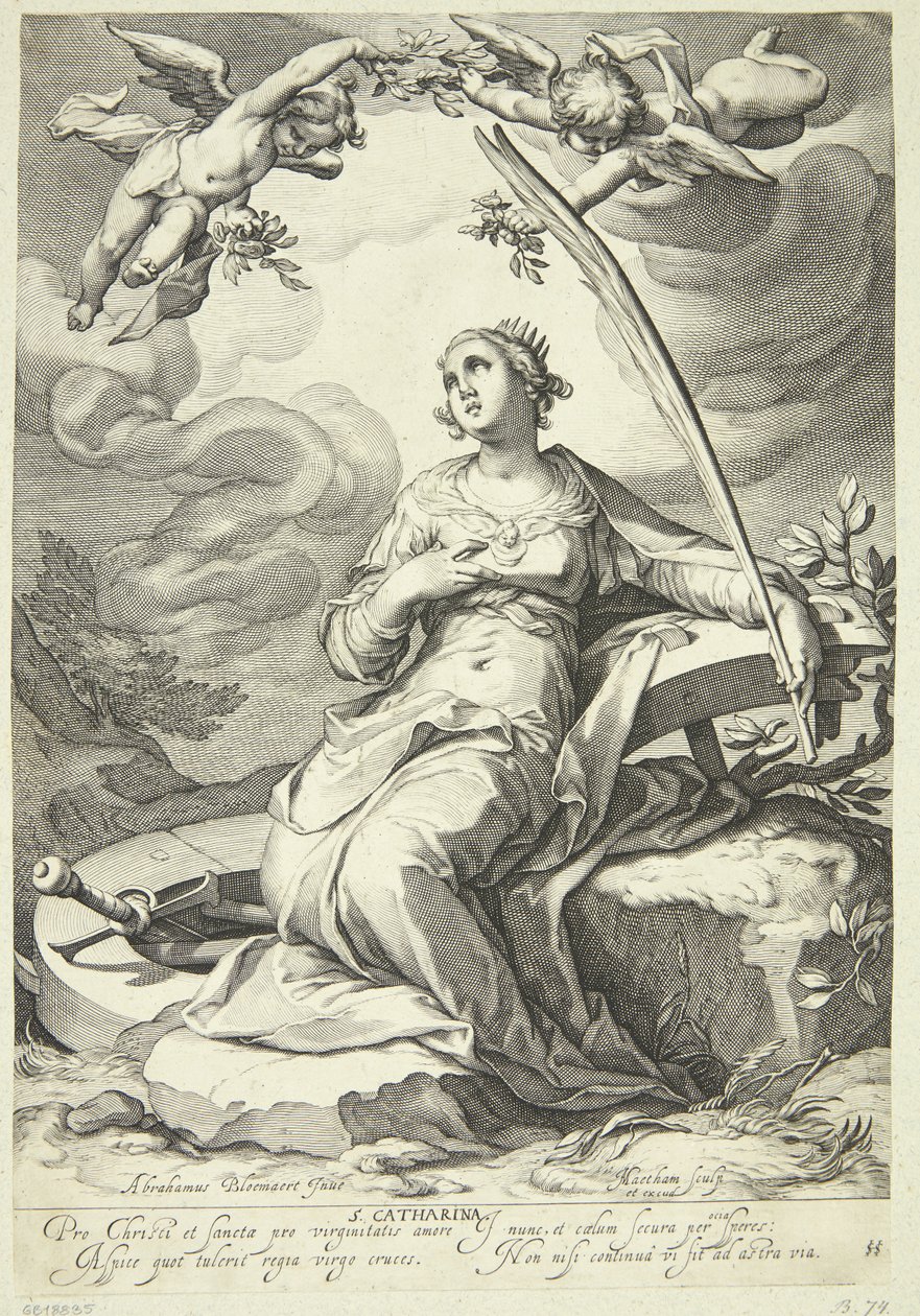 Katarina z Alexandrie od Jacob Matham