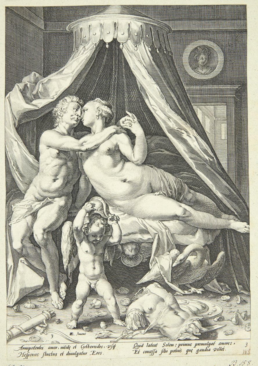 Mars a Venuše od Jacob Matham