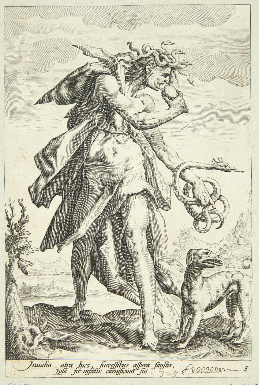 Žárlivost od Jacob Matham