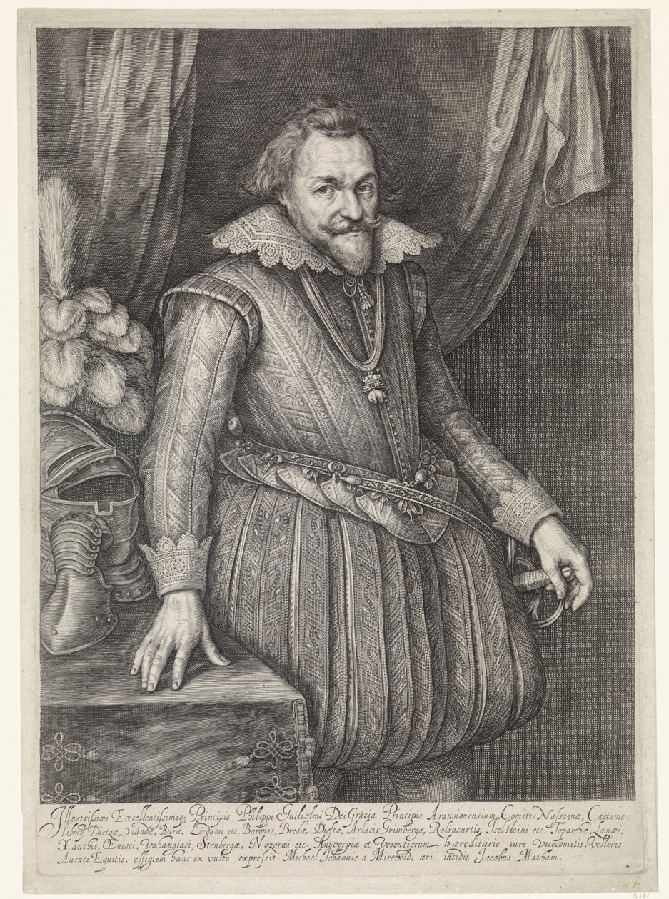 Portrét Philip Willem, princ z Orange od Jacob Matham