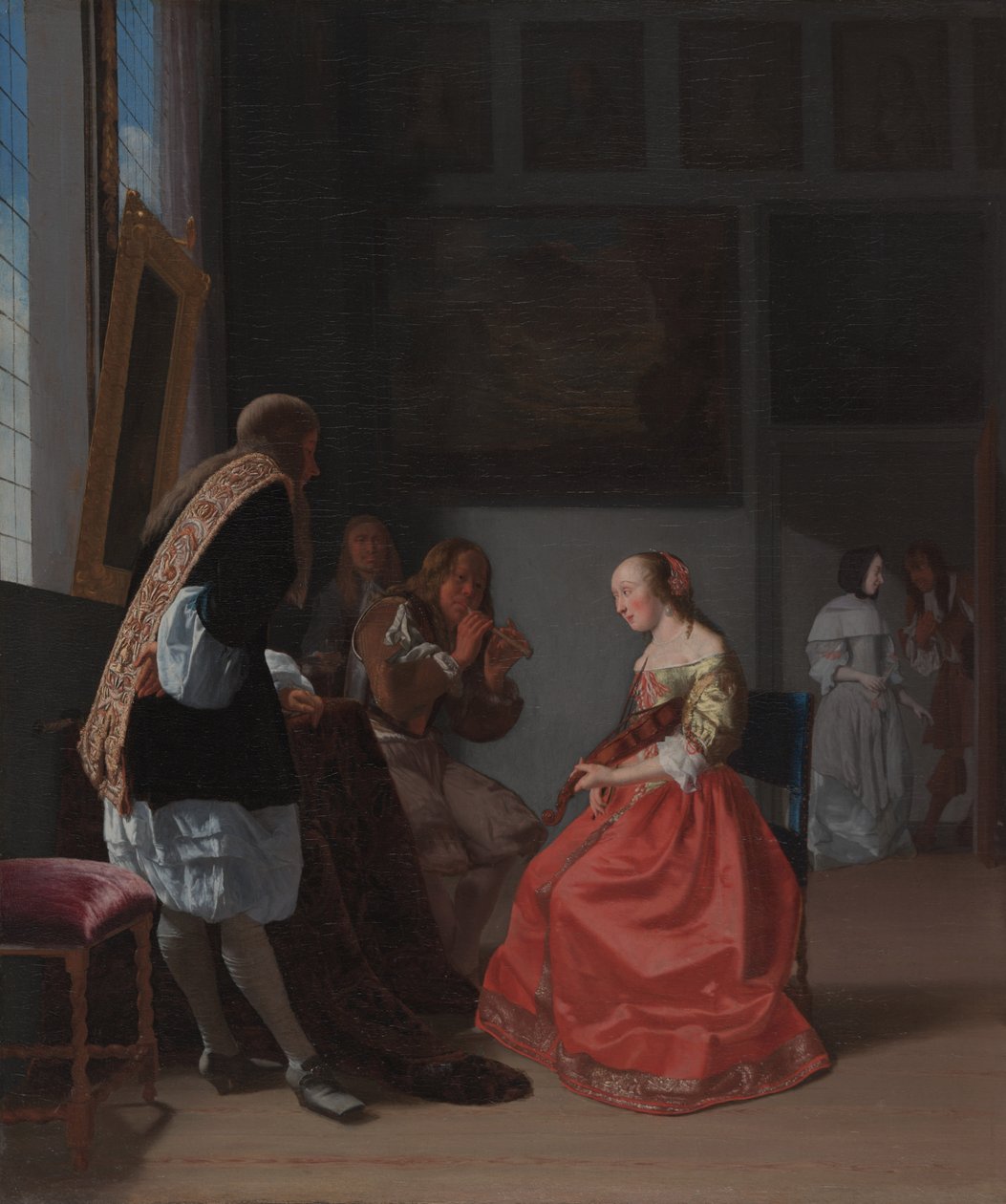 A Musical Company, c.1668 (olej na plátně) od Jacob Lucasz Ochtervelt