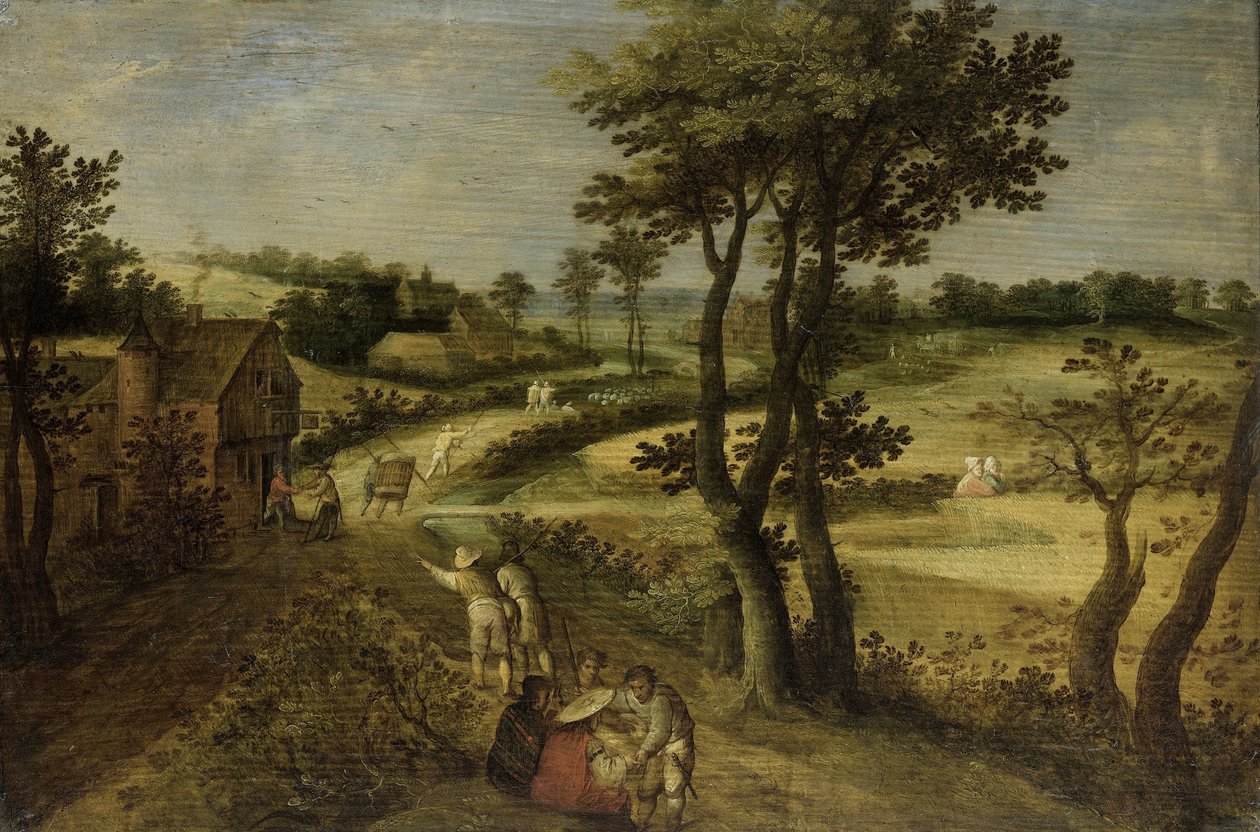 Krajina s kukuřičnými poli od Jacob Savery (II) (attributed to)